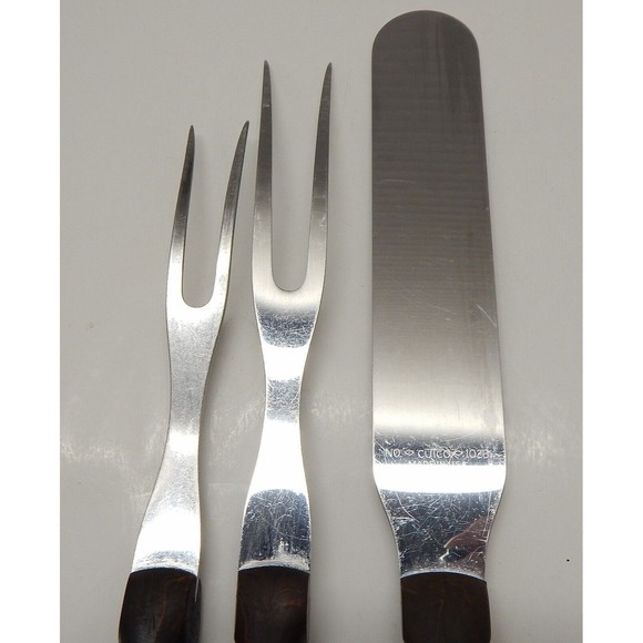 Cutco 3 Piece Kitchen Utensil Set Forks Spatula Wall Rack 1026, 1027, 1028 USA - Picture 10 of 12